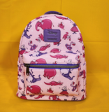 Loungefly Disney The Sword In The Stone Madam Mim AOP Pink Mini Backpack