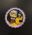 Pixar UP Carl and Dug Grape Soda Cap Portrait Enamel Pin