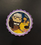 Pixar UP Carl and Dug Grape Soda Cap Portrait Enamel Pin