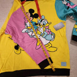 Disney 100 Mickey & Friends Classic Color Block Hoodie Unisex 2XL