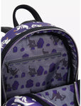 Loungefly Disney NBC ZERO Purple AOP GIow-in-the-Dark Mini Backpack
