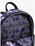Loungefly Disney NBC ZERO Purple AOP GIow-in-the-Dark Mini Backpack