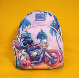 Loungefly Disney Lilo & Stitch Stitch & Scrump Duck Bike Ride Mini Backpack NEW