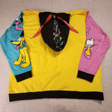 Disney 100 Mickey & Friends Classic Color Block Hoodie Unisex 2XL