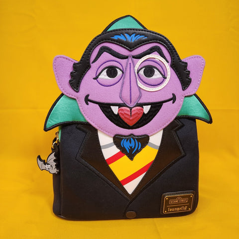 Loungefly Sesame Street Count Von Count Cosplay Mini Backpack