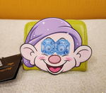 Dopey Dwarf Gem Eyes Diamonds Snow White Zip Around Wallet