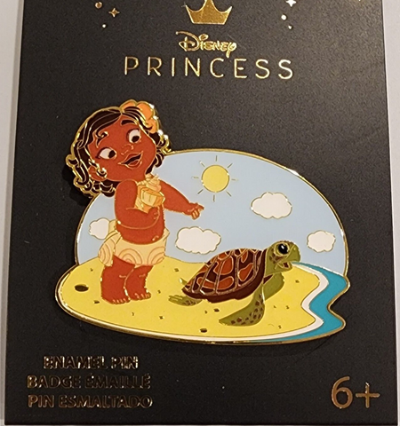 Moana Baby Turtle Beach Enamel Pin