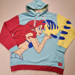 Princess Ariel & Flounder the Little Mermaid Hoodie XL