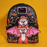 Loungefly Disney Chip N' Dale Bat Costume Halloween Pumpkin Mini Backpack