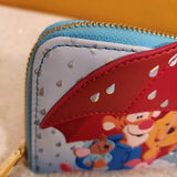 Loungefly Disney Winnie The Pooh & Friends Rainy Day Zip Around Wallet NEW