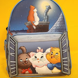 Loungefly Disney The Aristocats Window Portrait Glow-in-the-Dark Mini Backpack