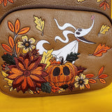 Loungefly Disney NBC Zero & Fall Autumn Jack Pumpkin Head GID Min Backpack