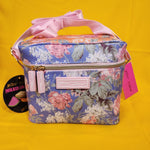 Betsey Johnson Peony Floral 6 Pack Insulated Lunch Bag Train Case Cooler