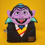 Loungefly Sesame Street Count Von Count Cosplay Mini Backpack