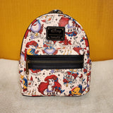 Ariel Tattoo Art AOP Print Little Mermaid Mini Backpack