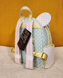 Minnie Mouse Pastel Polka Dot Ears Bow Mini Backpack