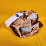 Ford Bronco Horse Embroidered Tapestry Snapback Hat Captain Rope Brown
