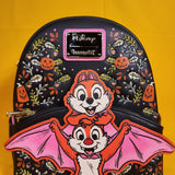 Loungefly Disney Chip N' Dale Bat Costume Halloween Pumpkin Mini Backpack