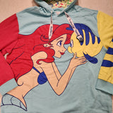 Princess Ariel & Flounder the Little Mermaid Hoodie XL