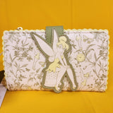 Loungefly Disney Peter Pan Tinker Bell Floral Allover Print Flap Wallet