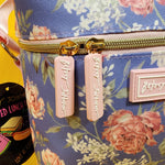 Betsey Johnson Peony Floral 6 Pack Insulated Lunch Bag Train Case Cooler