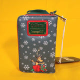 Loungefly Dr. Seuss How the Grinch Stole Christmas! Tree Glitter Zip Wallet