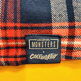 Cakeworthy Universal Monsters Dracula Flannel Blue Red Halloween Shirt 2XL
