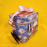 Betsey Johnson Peony Floral 6 Pack Insulated Lunch Bag Train Case Cooler