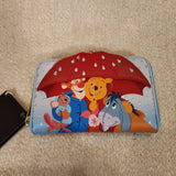 Loungefly Disney Winnie The Pooh & Friends Rainy Day Zip Around Wallet NEW
