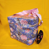 Betsey Johnson Peony Floral 6 Pack Insulated Lunch Bag Train Case Cooler