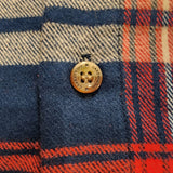Cakeworthy Universal Monsters Dracula Flannel Blue Red Halloween Shirt 2XL