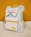 Minnie Mouse Pastel Polka Dot Ears Bow Mini Backpack