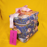 Betsey Johnson Peony Floral 6 Pack Insulated Lunch Bag Train Case Cooler