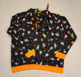 NBC Christmas Tree String Ornaments Unisex Hoodie Size Large