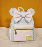 Minnie Mouse Pastel Polka Dot Ears Bow Mini Backpack