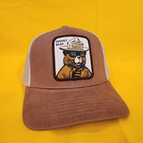 Smokey Bear Trucker Hat Snap Back Patch Brown You Can Prevent Wildfires Hat