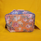 Betsey Johnson Peony Floral 6 Pack Insulated Lunch Bag Train Case Cooler