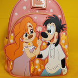 Loungefly Disney A Goofy Movie Max & Roxanne Dandelion Pink Mini Backpack