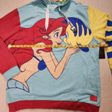 Princess Ariel & Flounder the Little Mermaid Hoodie XL