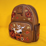 Loungefly Disney NBC Zero & Fall Autumn Jack Pumpkin Head GID Min Backpack