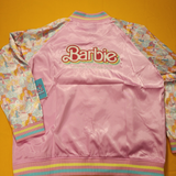 Barbie 65th Anniversary Unisex Bomber Jacket Pink 2XL