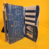 Loungefly Disney Mickey and Minnie Sledding Holiday Winter Wristlet Wallet
