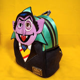 Loungefly Sesame Street Count Von Count Cosplay Mini Backpack