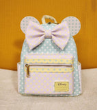 Minnie Mouse Pastel Polka Dot Ears Bow Mini Backpack