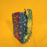 Loungefly Dr. Seuss How the Grinch Stole Christmas! Tree Glitter Zip Wallet