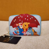 Loungefly Disney Winnie The Pooh & Friends Rainy Day Zip Around Wallet NEW