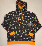 NBC Christmas Tree String Ornaments Unisex Hoodie Size Large