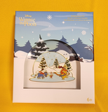 Loungefly Disney Winnie The Pooh Ice Skating LE 3" Enamel Pin Sliding