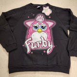 Furby 90s Airbrush Sweatshirt Crewneck Pullover Unisex Size XL