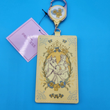 Disney Princess Belle with Horse Floral Retractable Lanyard ID Holder